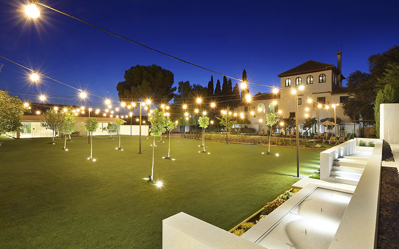 Jardín exterior en Finca la Marquesa